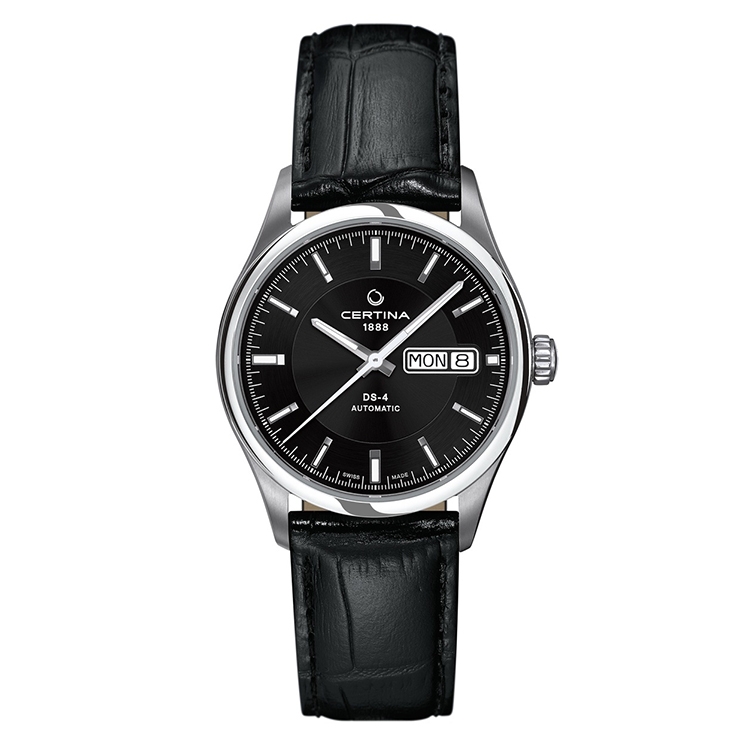 Certina leather strap C0224301605100A 20/18mm without buckle (black)