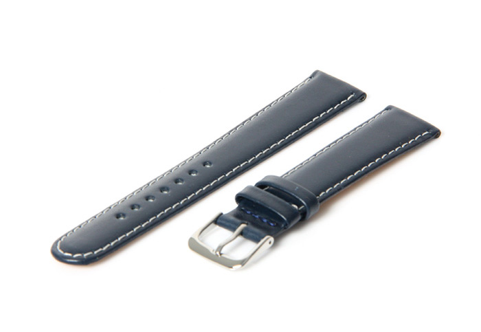 Watchstrap 16mm blue leather