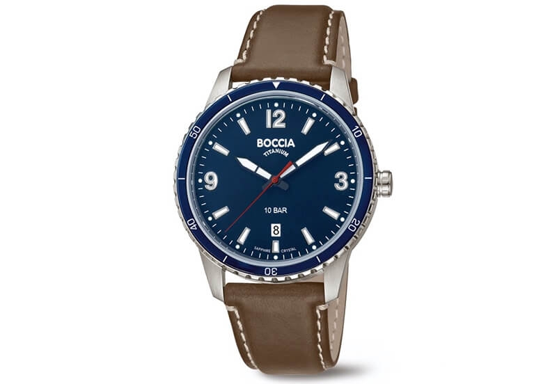 Boccia 3635-02 watch band leather