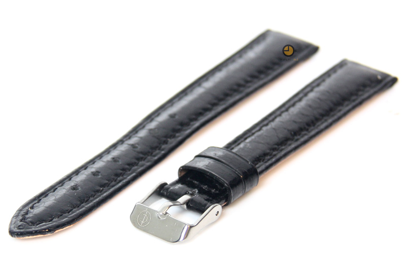 Watchstrap 16mm black snake skin