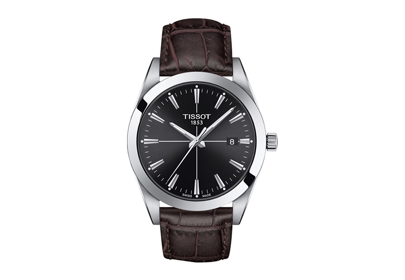 Tissot watch strap T1274101605101 brown leather