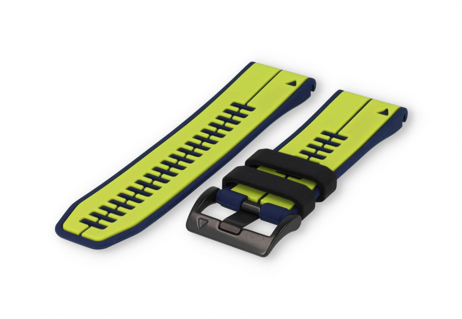 Garmin Fenix 7X watch band rubber - blue/Bright green