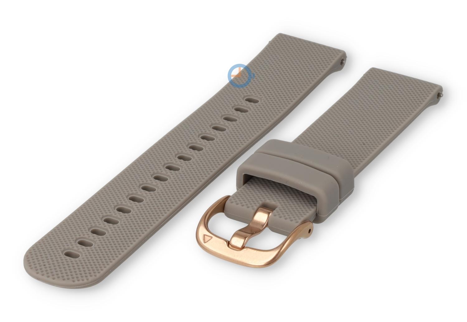 Flexible sports strap 18mm - light grey