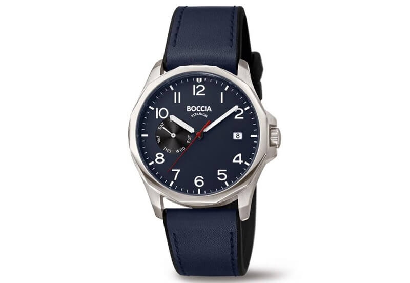 Boccia 3644-02 watch band leather