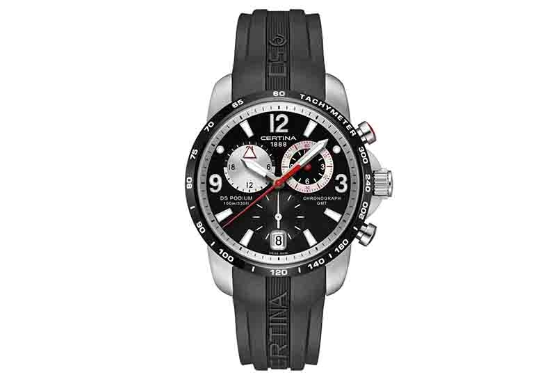 Certina bracelet C0016392705700A black rubber