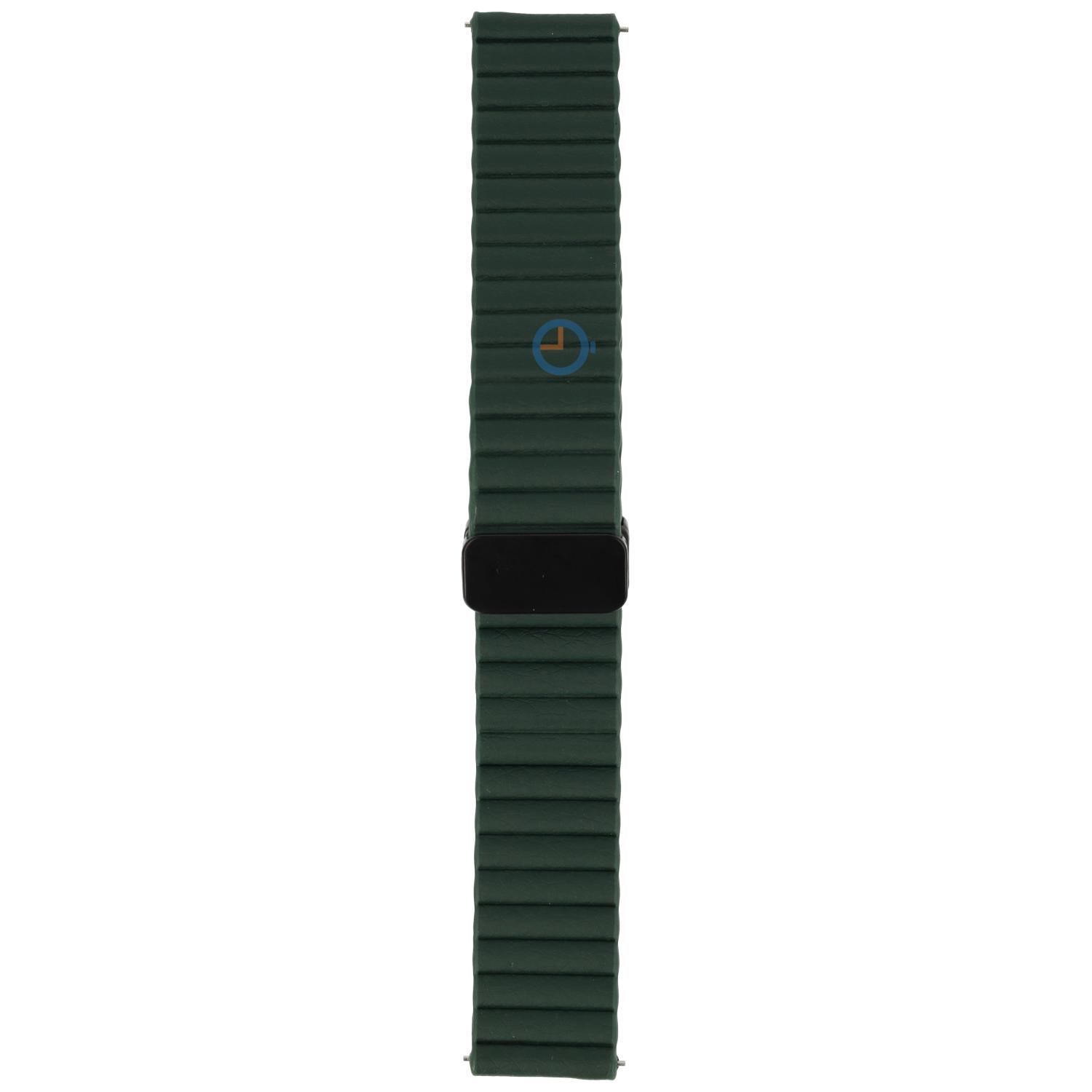 Magnetic leatherstrap - 20mm - Green