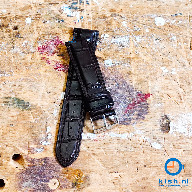 Horlogeband voor Edox Les Bémonts - 22mm - donkerbruin