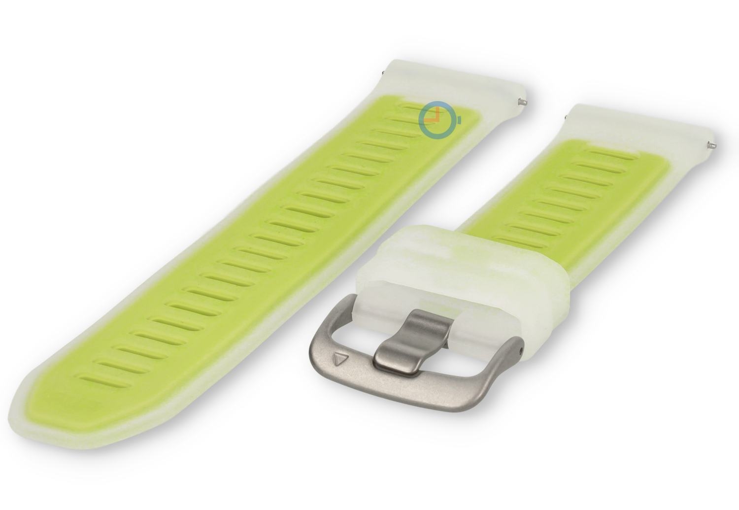 22mm watch strap Amazfit Balance 2 - transparant/bright-green