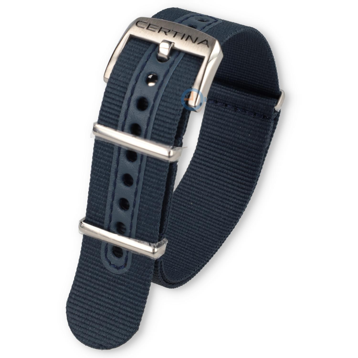 Certina strap C0324291804100A 21/21mm blue nylon