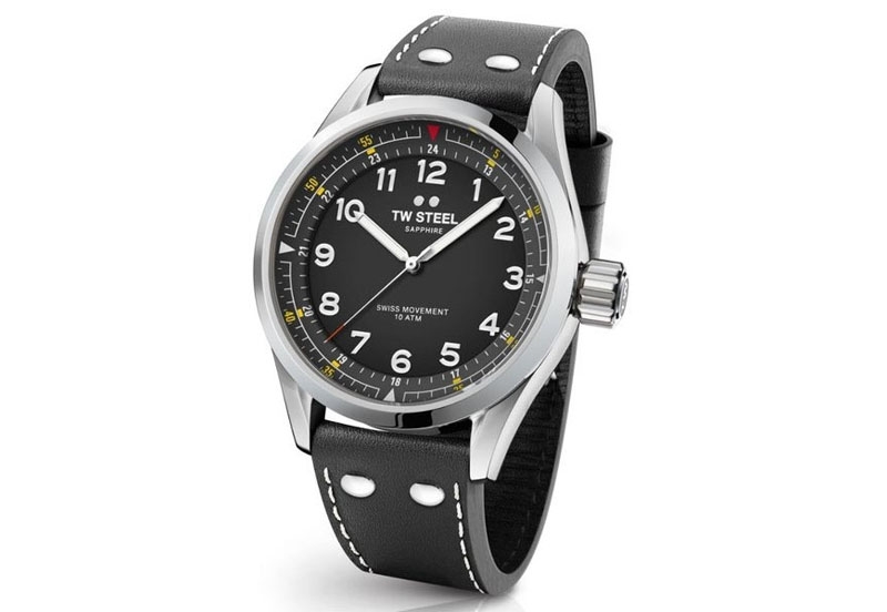 TW Steel Volante CH SVS103 watch strap black - 22mm
