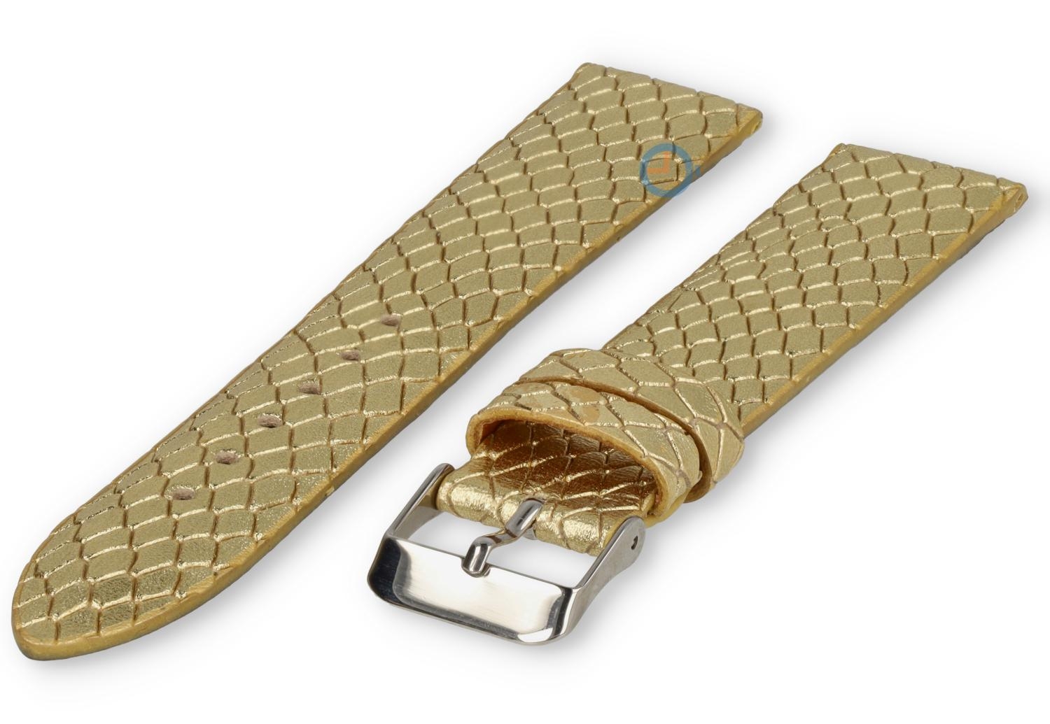 Alternative watch strap Guess - golden - 22mm