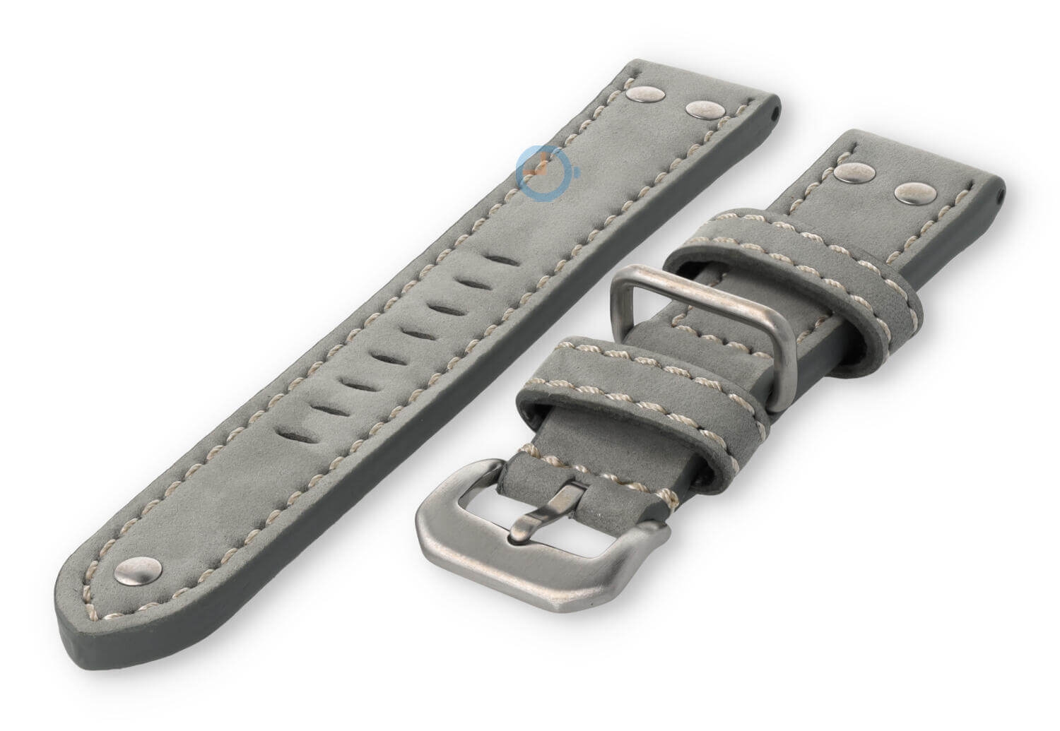 Vintage Flieger watch strap - 20mm - grey