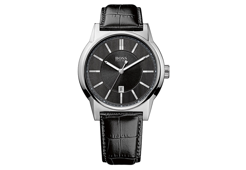Hugo Boss 22mm horlogeband - zwart croco