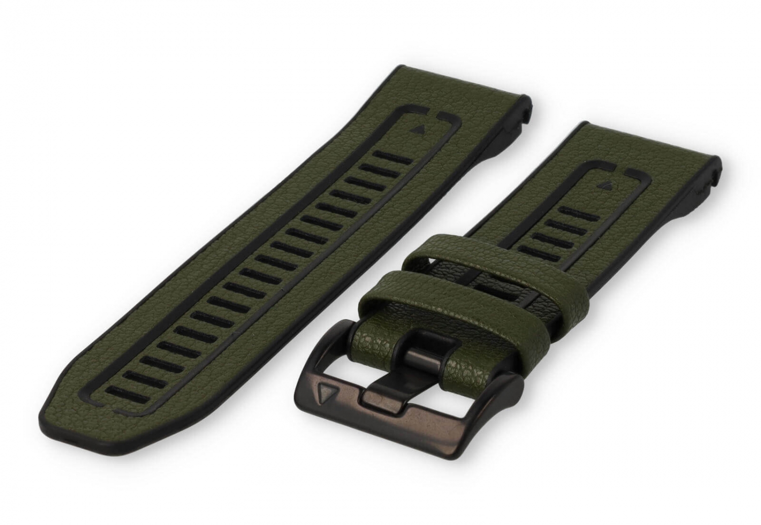 Garmin Fenix 5X/6X/7X watch band leather - Darkgreen
