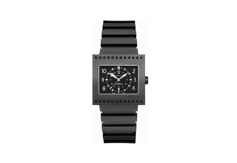 Hamilton watch strap H79585333 - black silicone