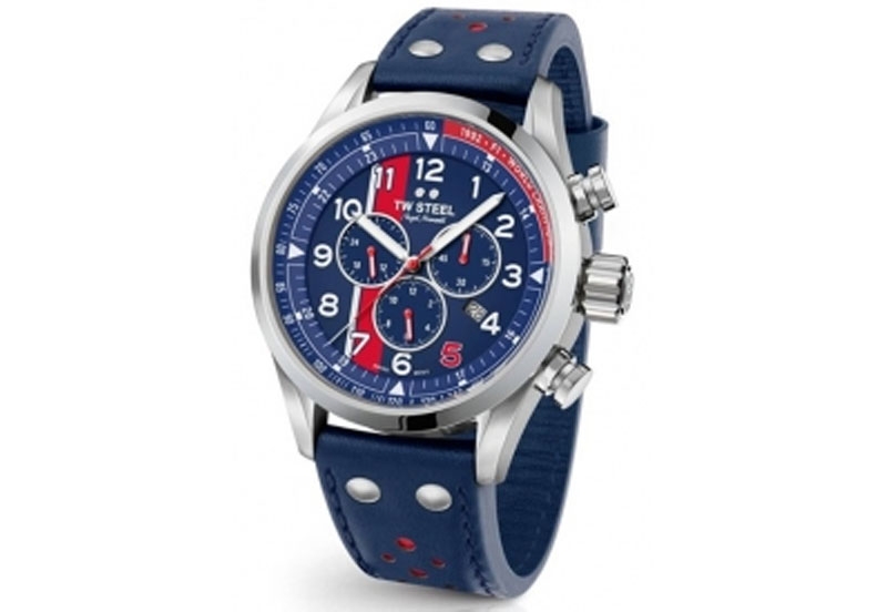TW Steel Volante SVS307 watch strap blue - 24 mm