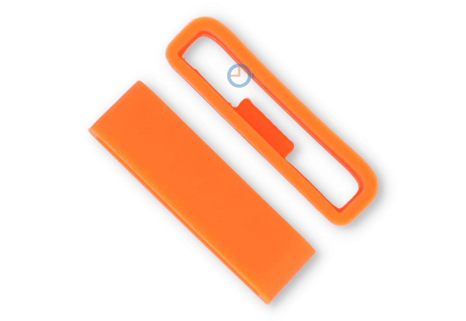 Band keeper 24mm orange silicone non-slip - 1 piece