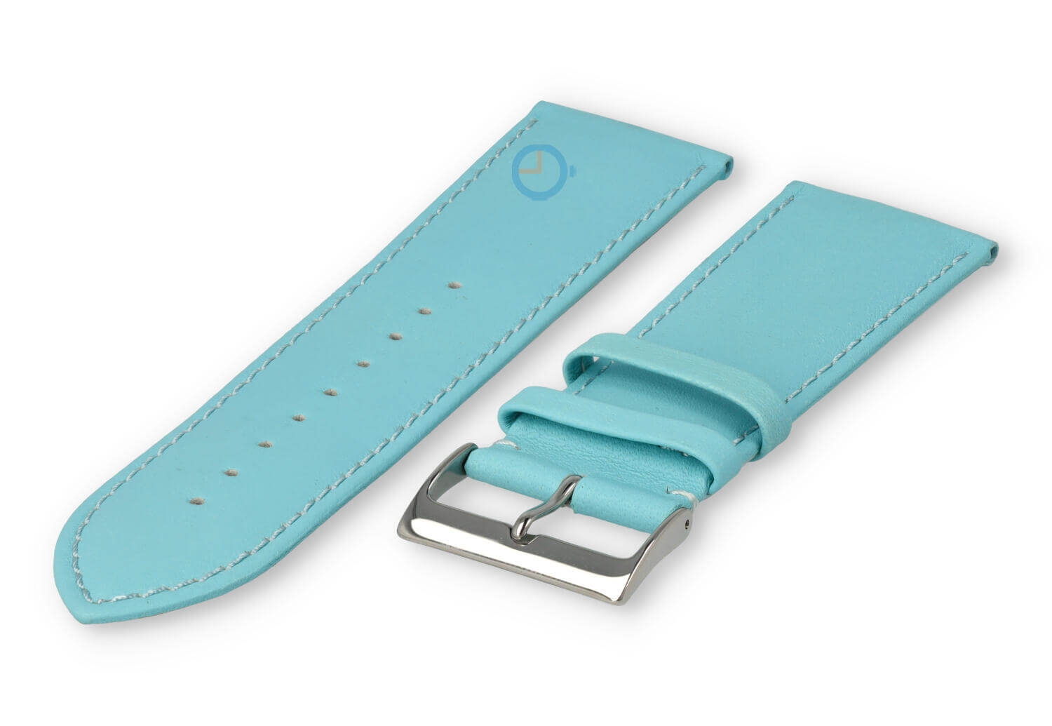 28mm watch strap smooth leather - laguna