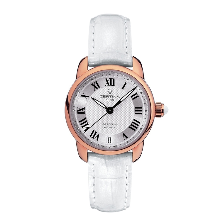 Certina leather strap C0252073603800A 16/14mm without buckle (white)