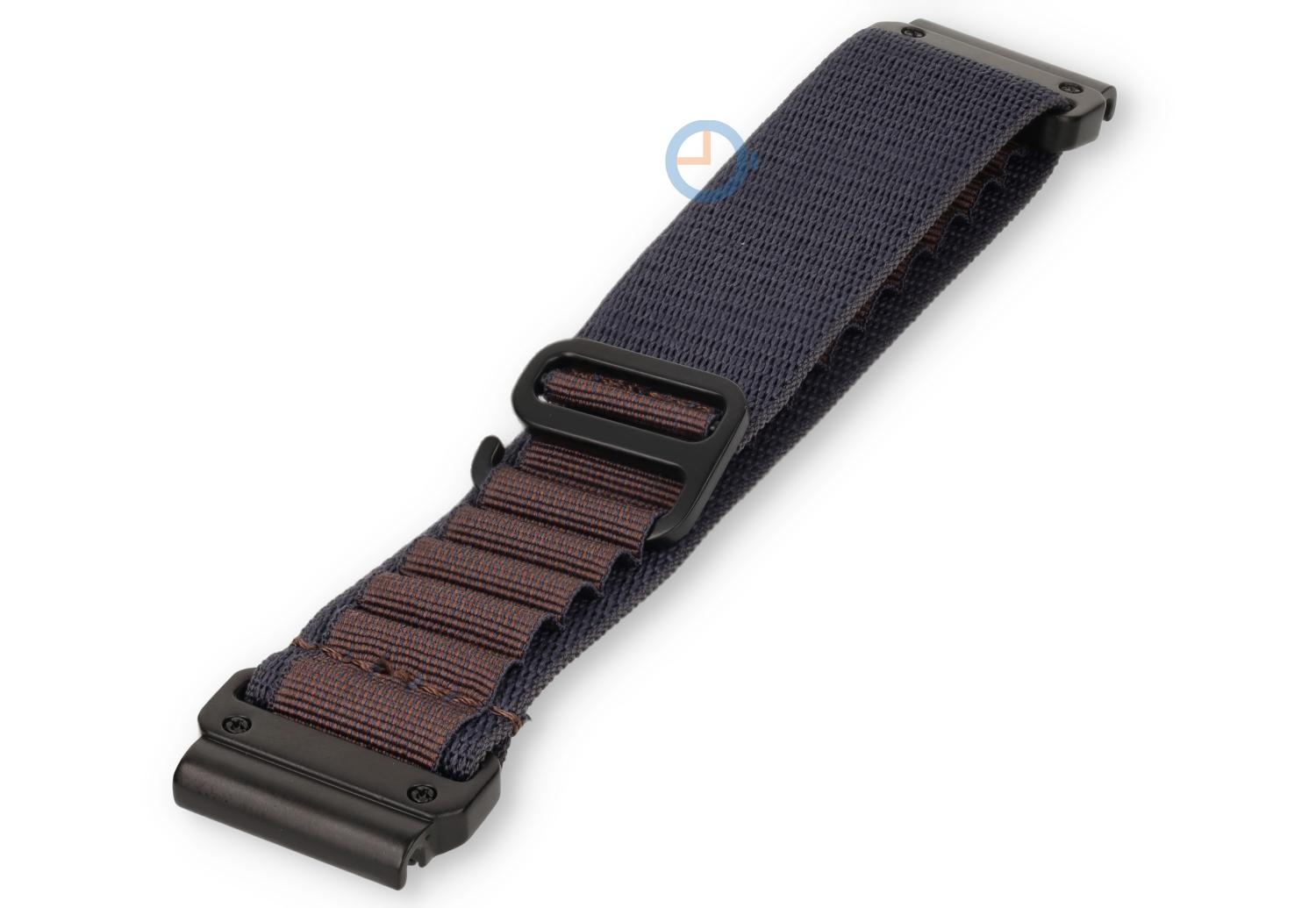 Garmin Epix 2 - 51mm Alpine strap - nylon - blue/orange