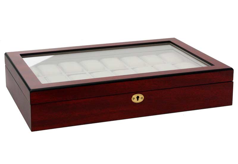 Watchbox bordeaux Mat 24 watches