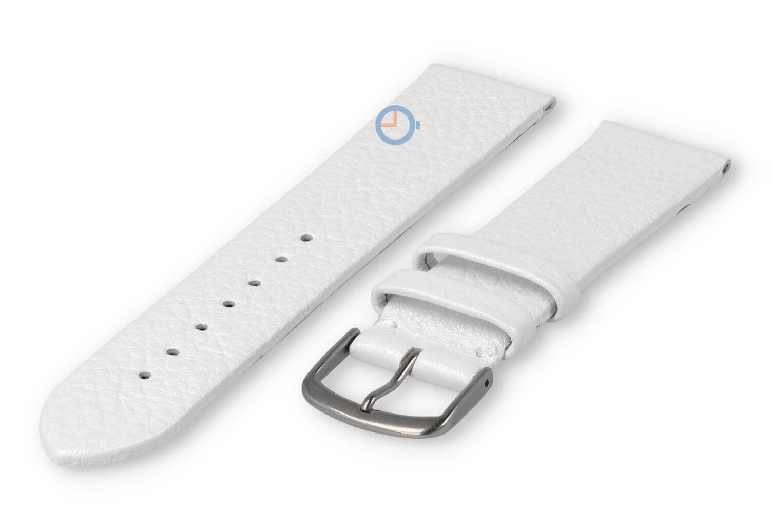 Seamless and smooth strap 22mm - shimmer white