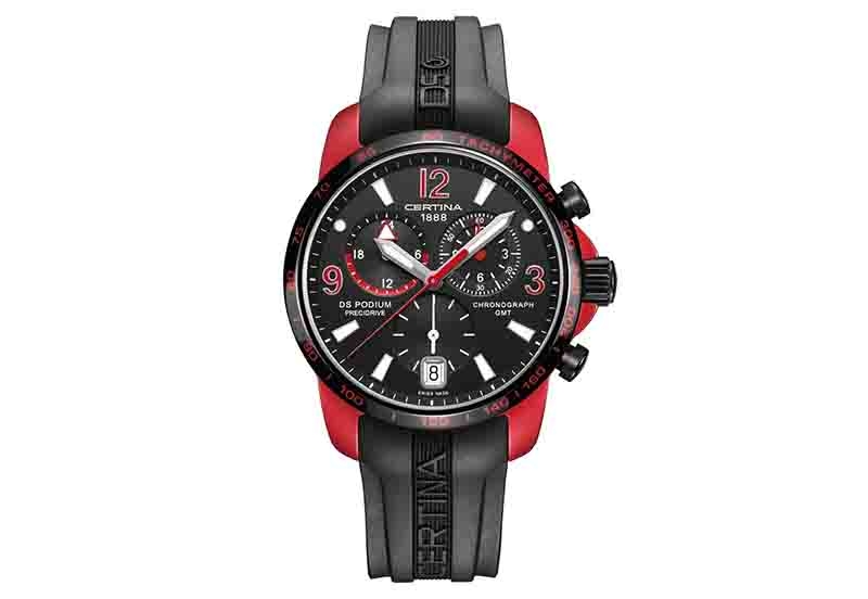 Certina bracelet C0016399705701A black rubber