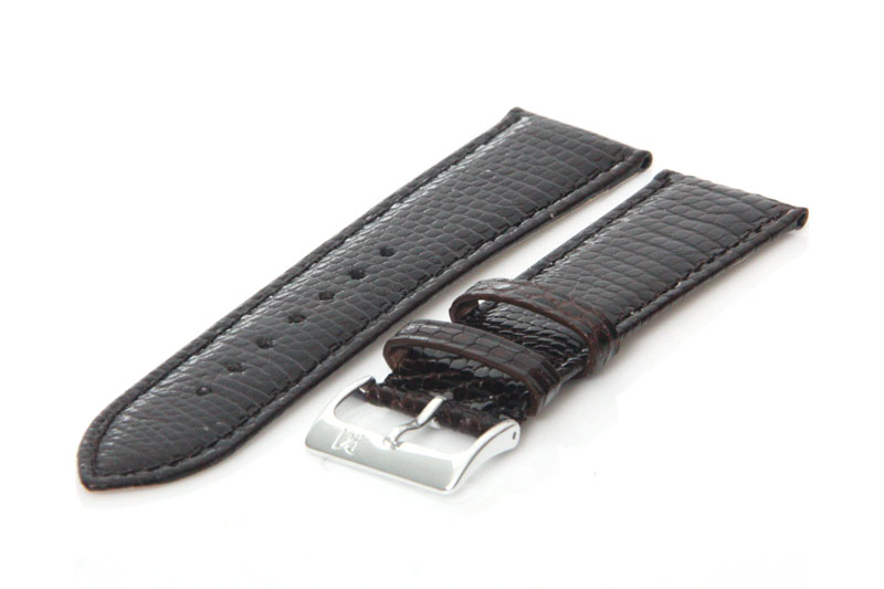 watchstrap 20mm darkbrown leather