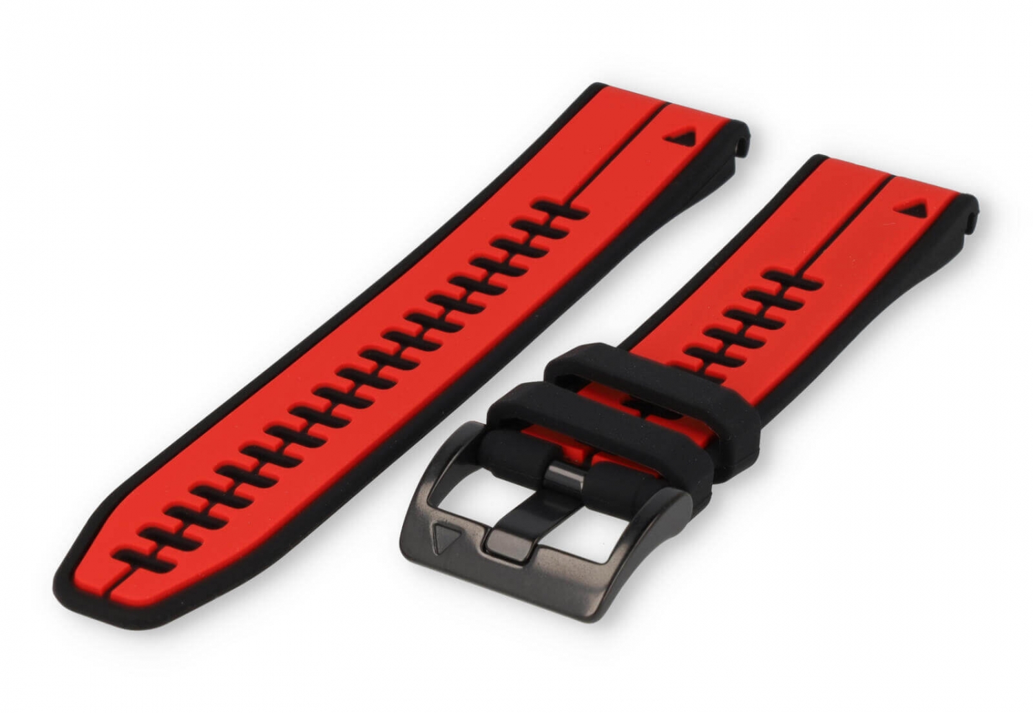 Garmin Fenix 7 watch band rubber - Red/black