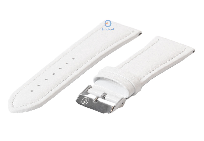 Watchstrap 28mm white leather