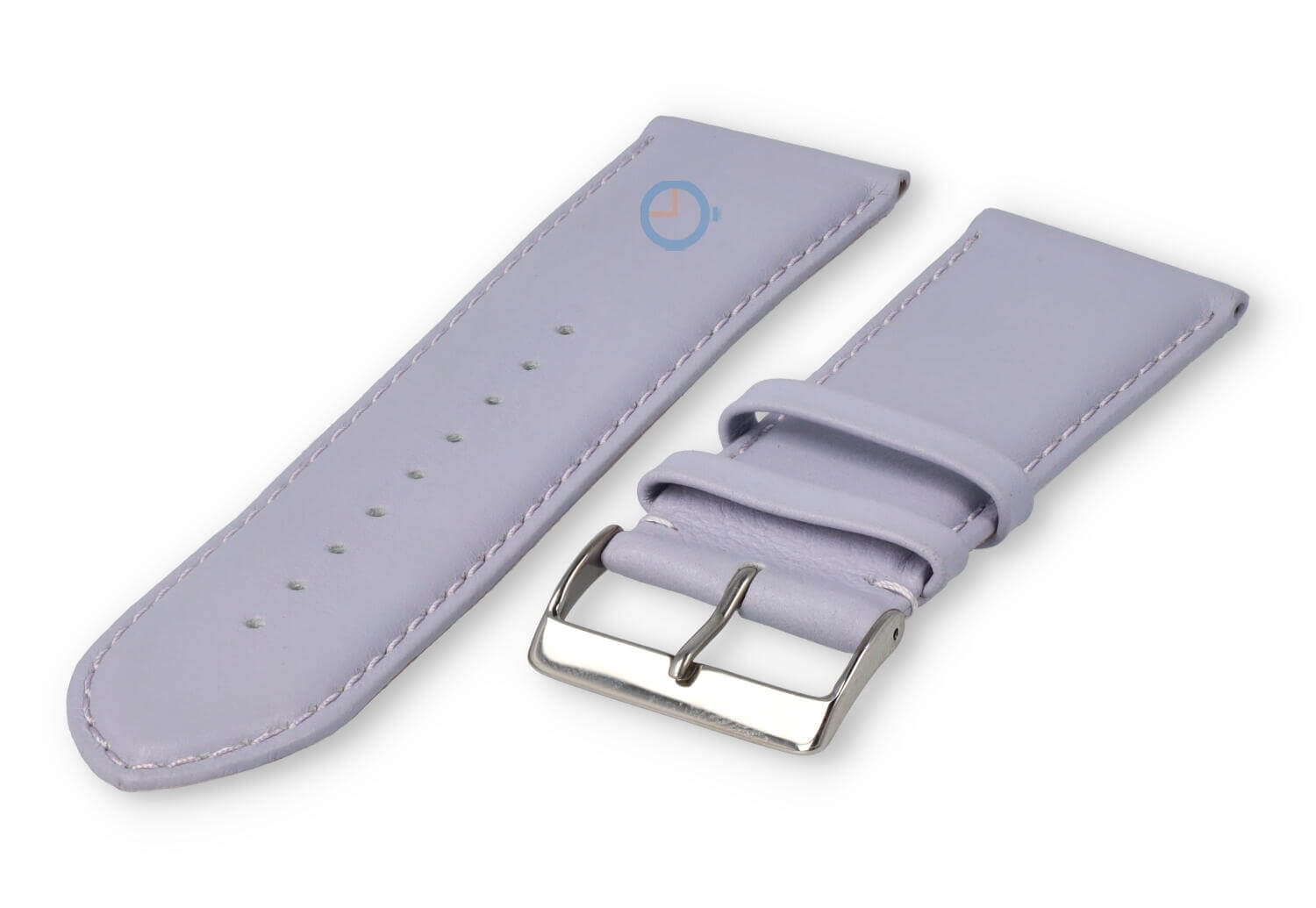 28mm watch strap smooth leather - light purple