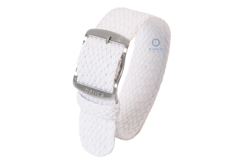 Watchstrap 22mm nylon white