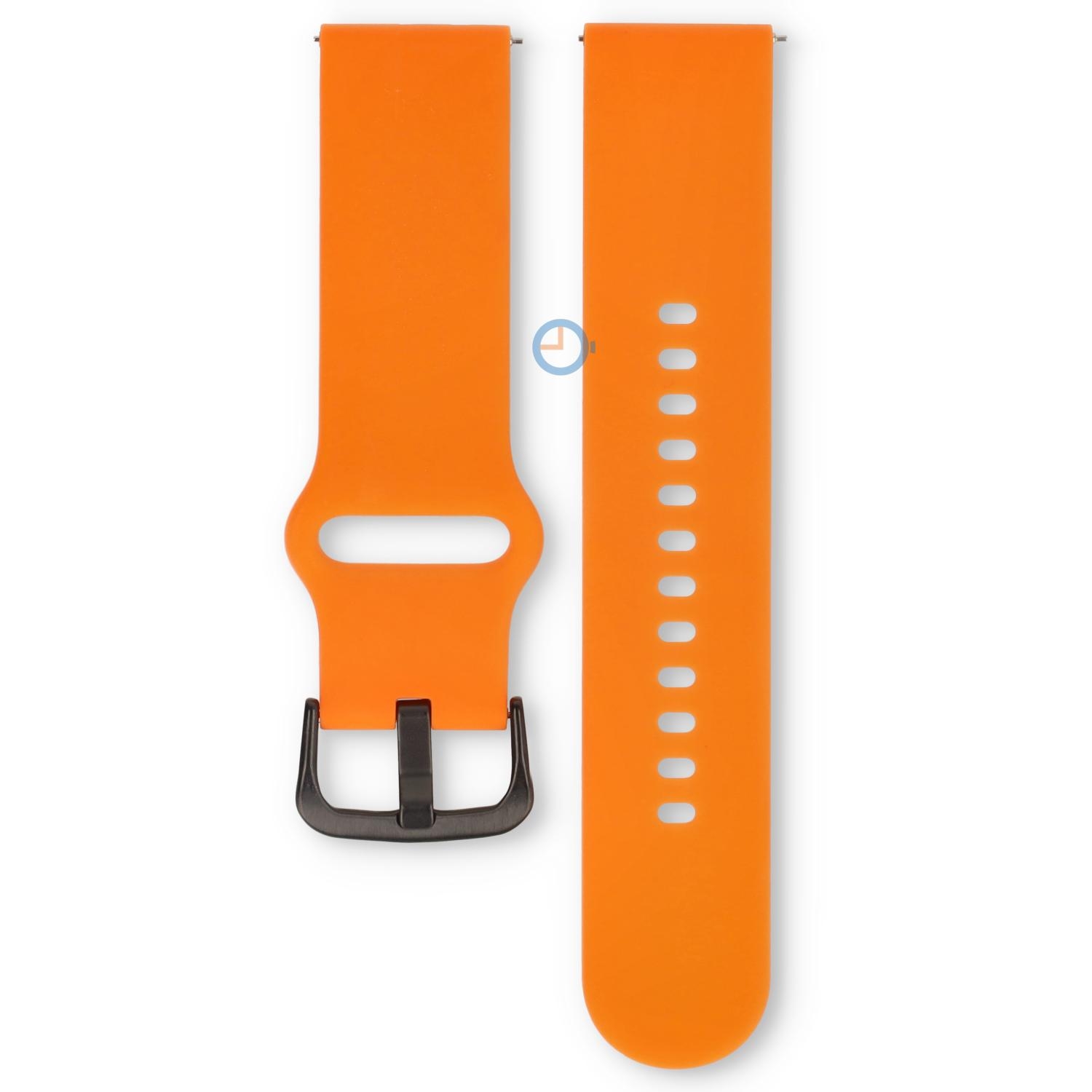 Ice Smart 1.0 & 2.0 (1.96)/ Ice Fit strap - 22mm - Persimmon Orange - black bkl