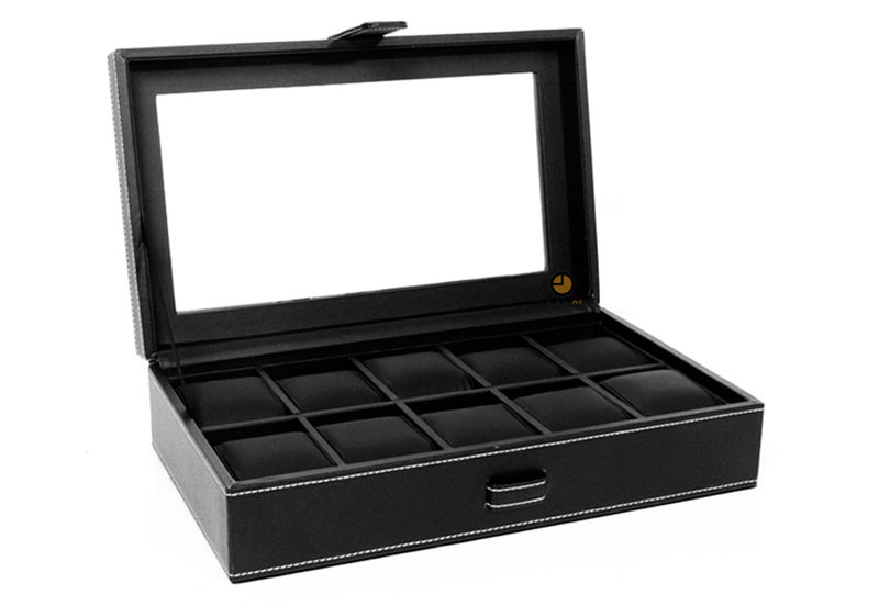 Gisoni Parata black watchbox with window