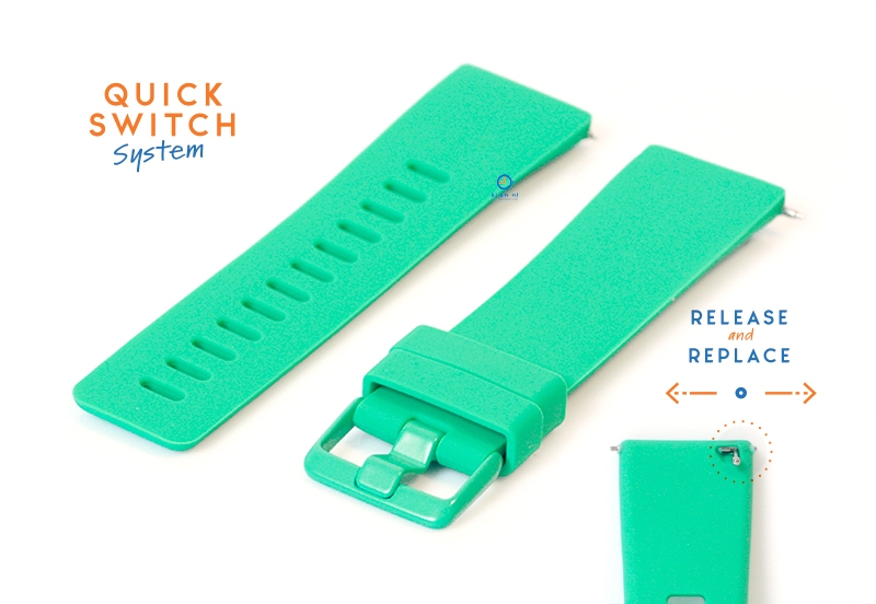 Watchstrap 23mm silione mintgreen