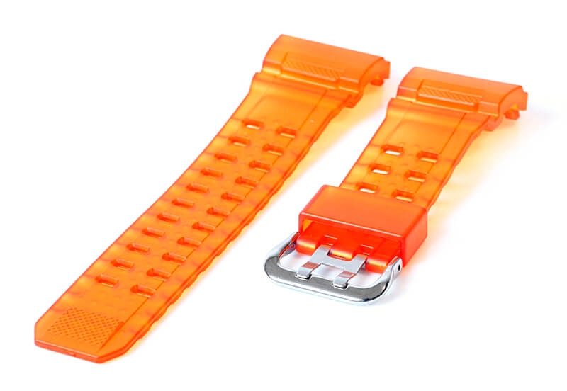 Casio G-Shock GW-9400 watch band resin - orange translucent