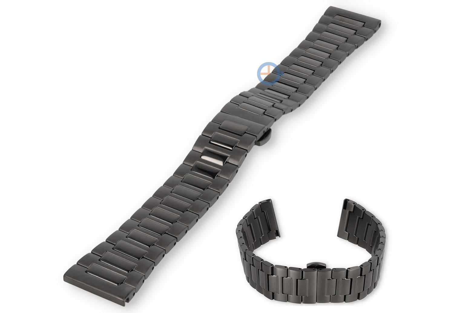 22mm Quick-Switch watch strap - dual-finish gray