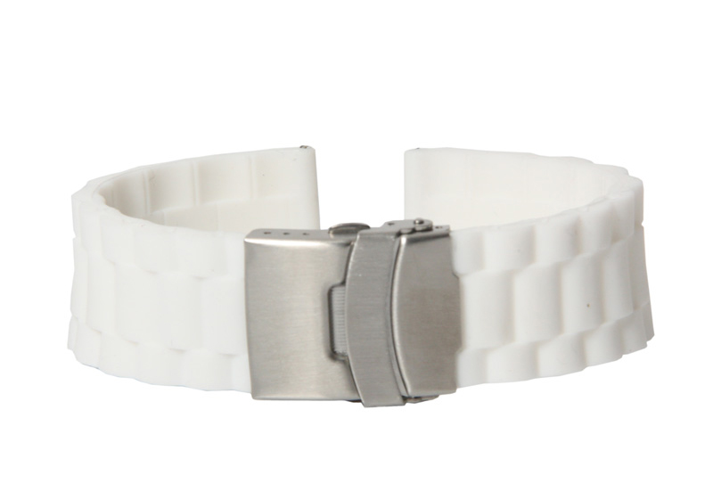 Watchstrap 20mm white rubber