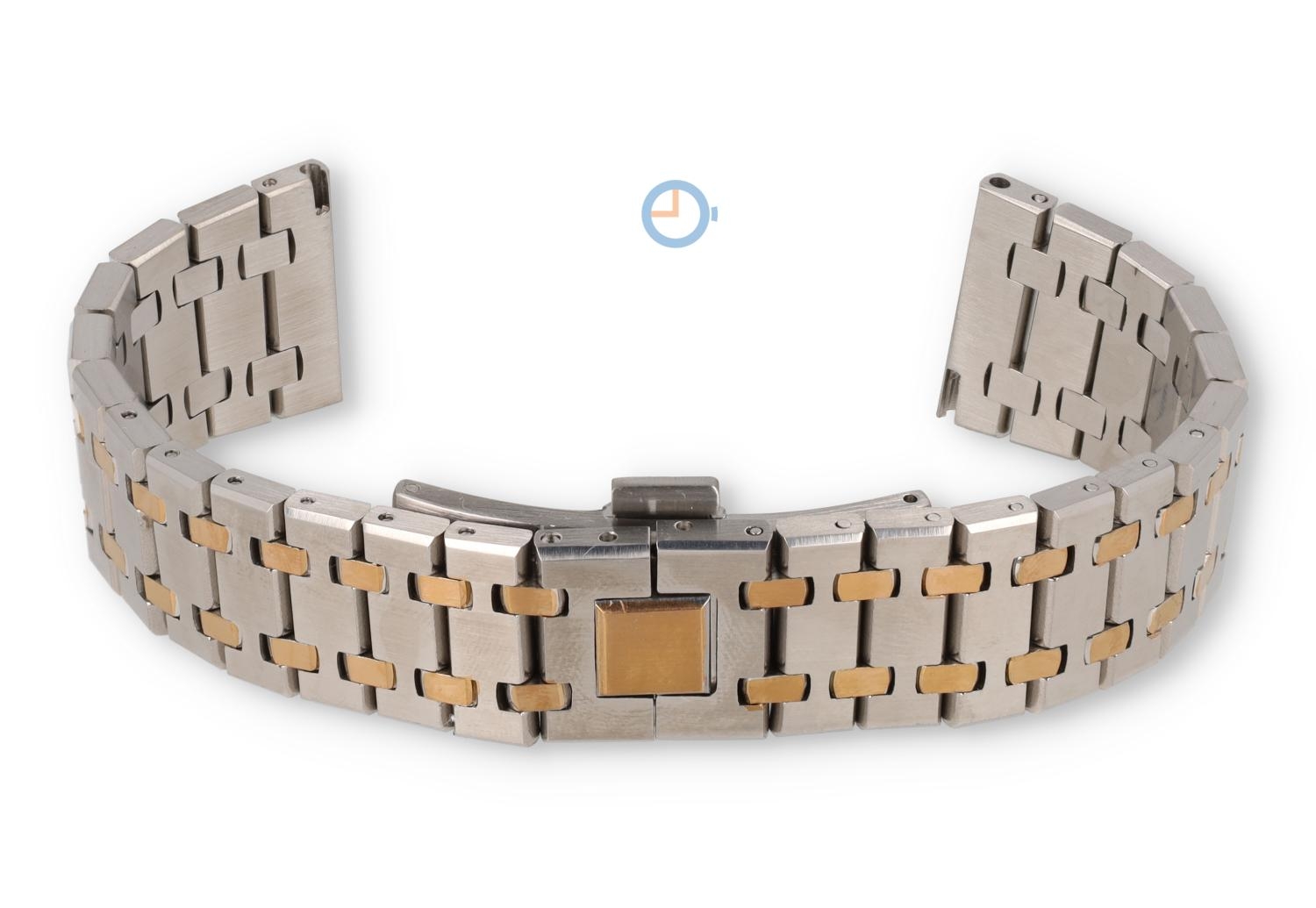 22mm steel watch strap silver/gold - Audemars Piguet look