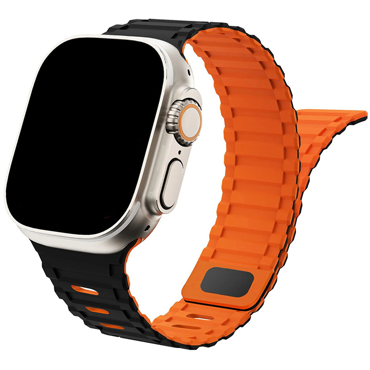 Band Apple watch - Black Orange
