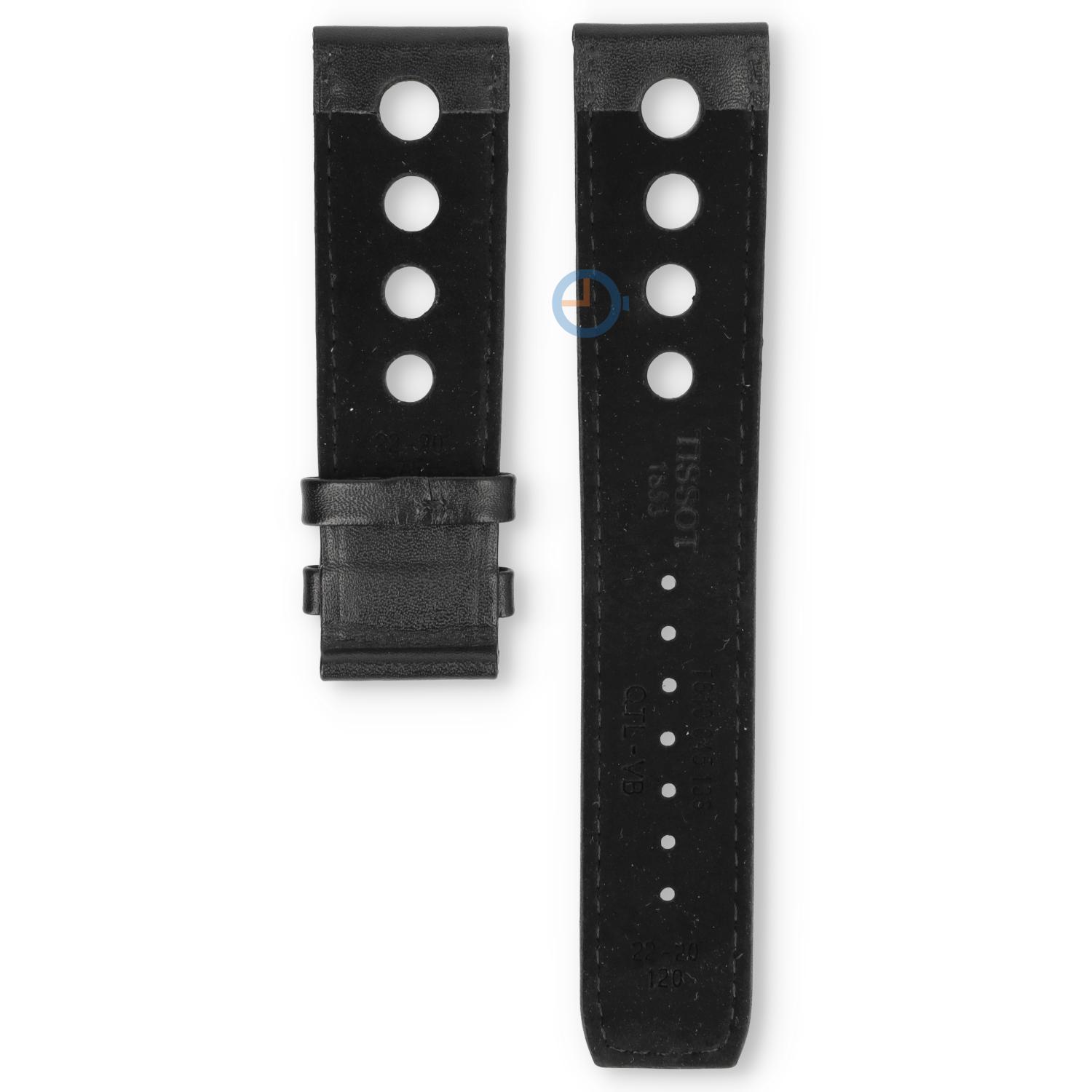 Tissot watch strap T1244271605100 black leather