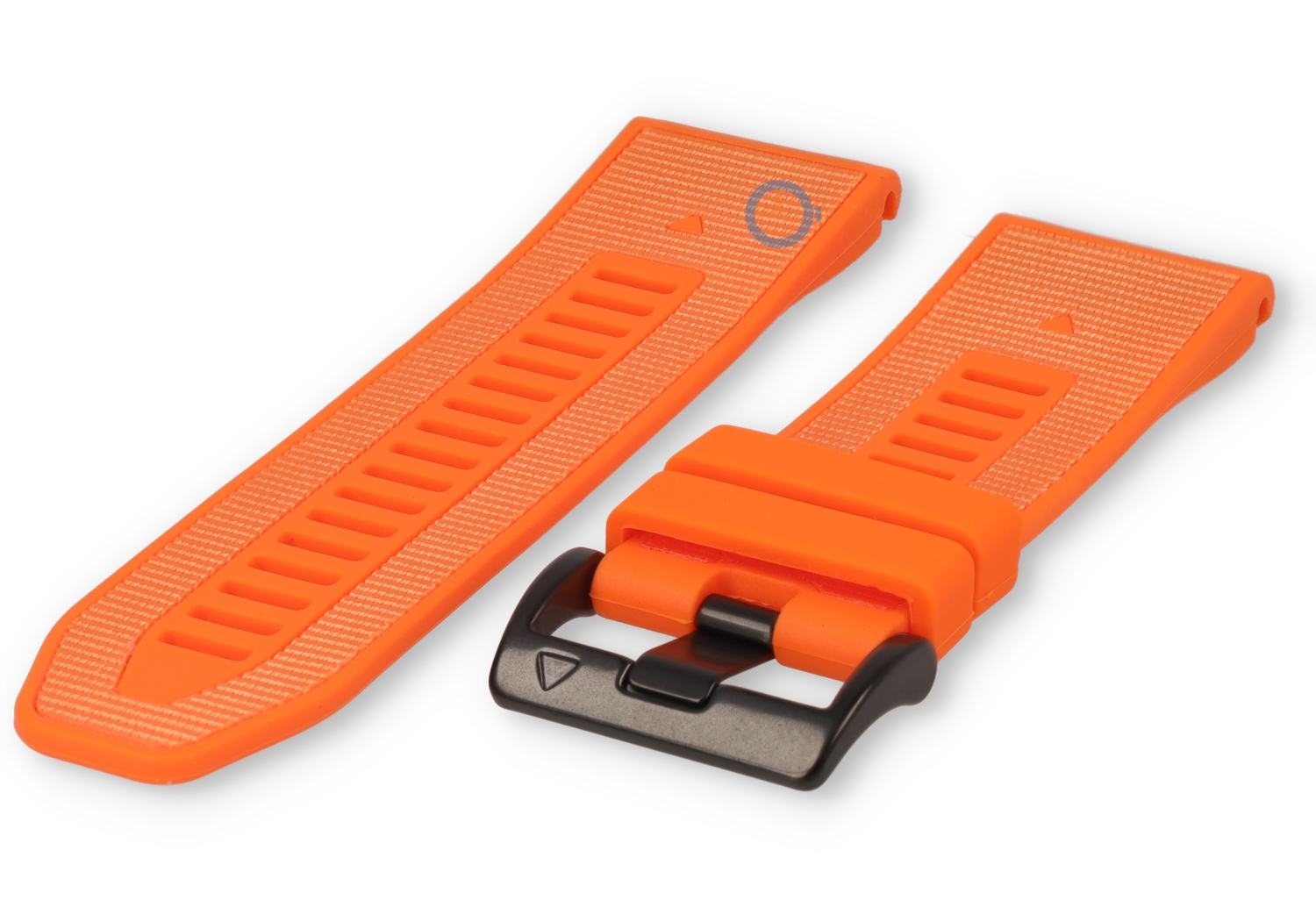 Silicone/nylon strap with QuickFit 26mm - orange