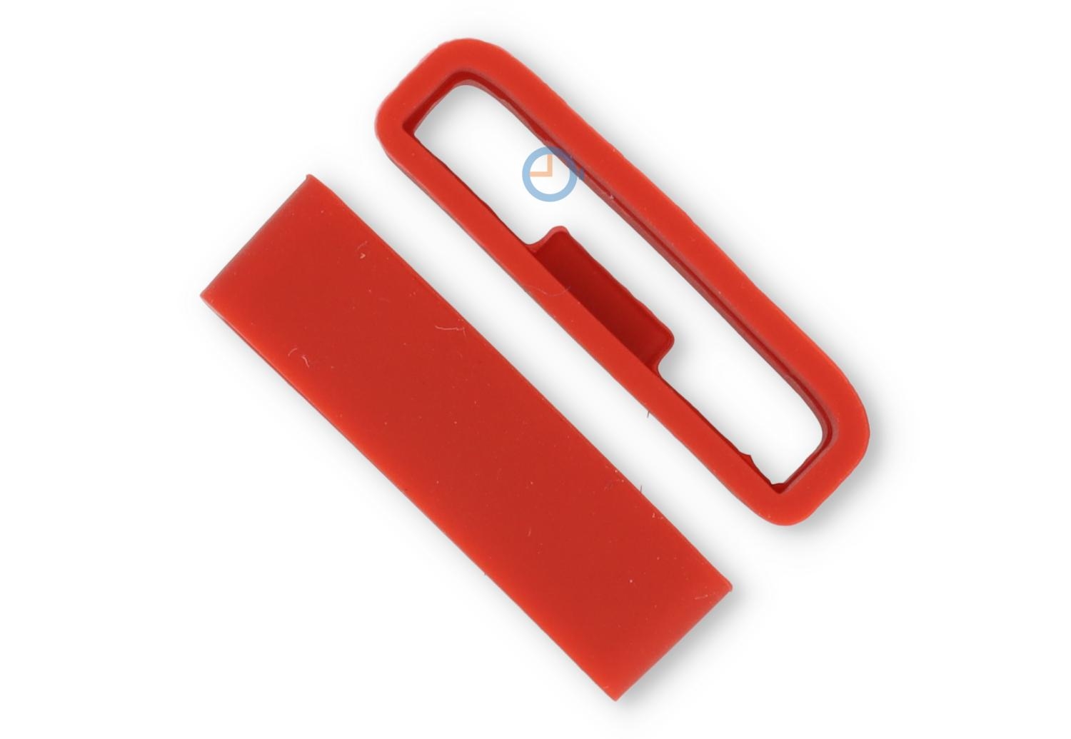 Band keeper 24mm red silicone non-slip - 1 piece