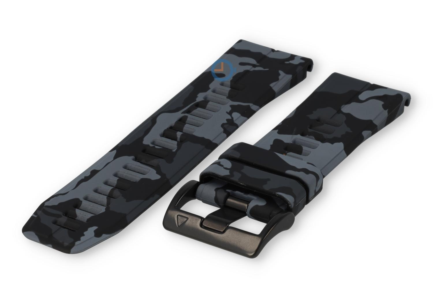 Quick-Fit strap Garmin Fenix 7X - military-print - grey