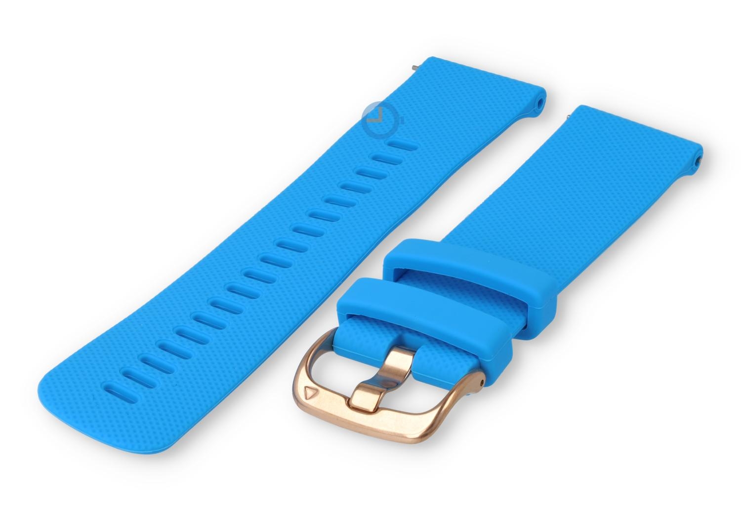 Flexible sports strap 22mm - light blue