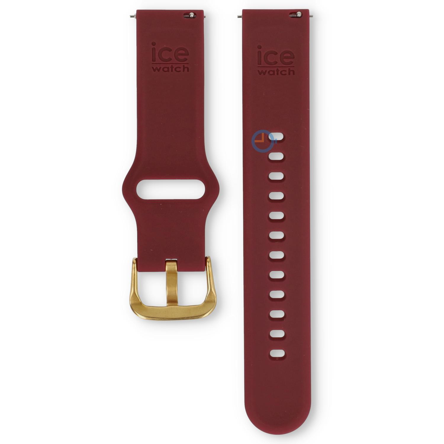 Ice Smart 18mm watch strap - Red/gold