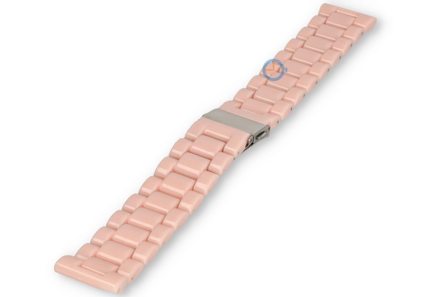 Resin watch strap 22mm - Baby-Pink