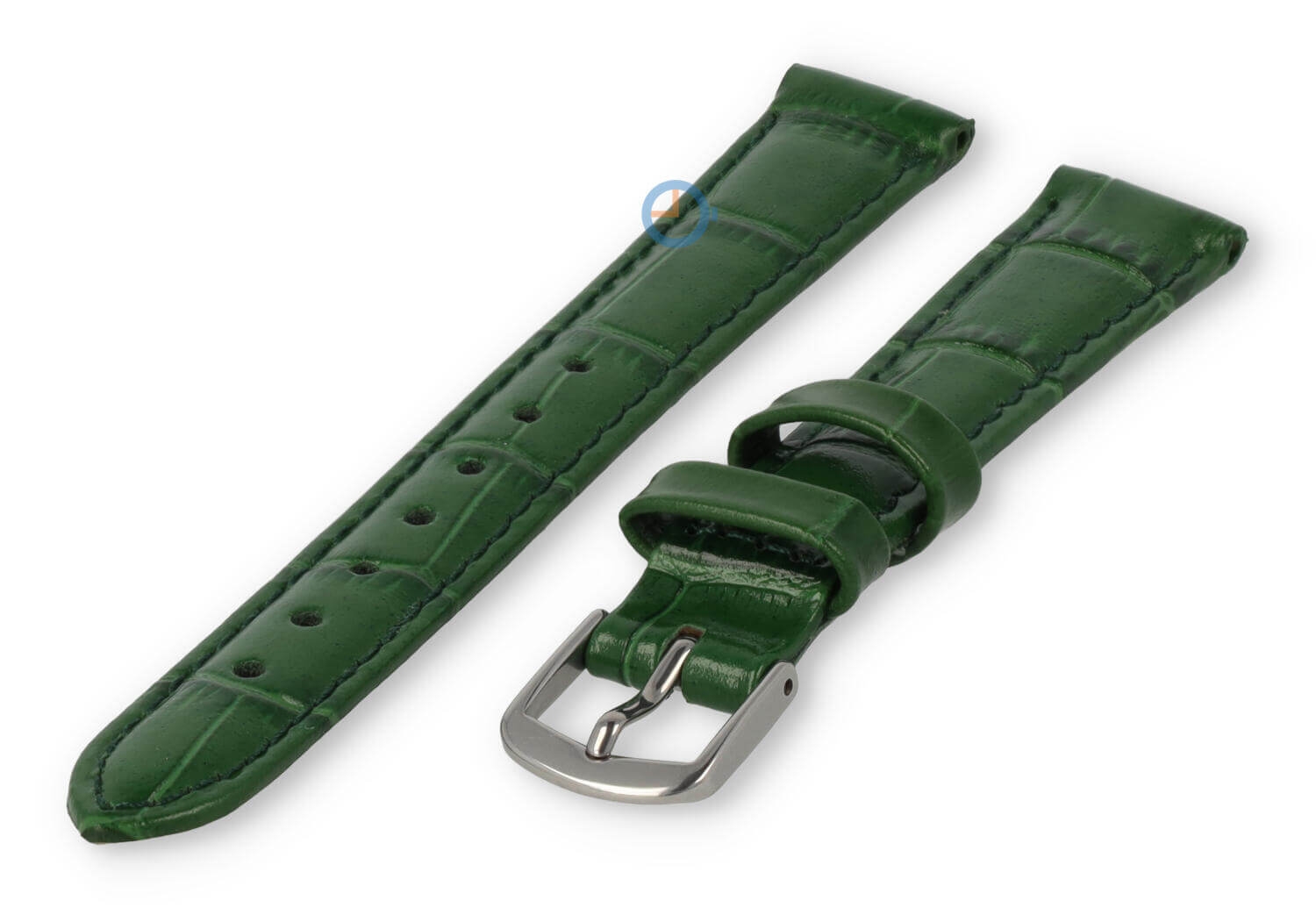 12mm strap for Rosefield - emerald leather