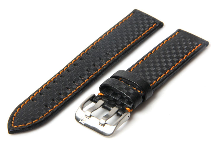 Watchstrap 24mm carbon black