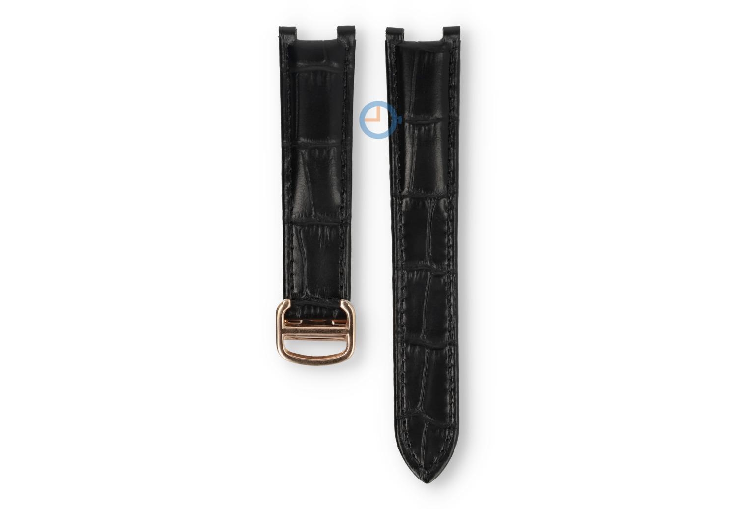 Bracelet for Cartier Pasha - 18/10 - black with rosegold